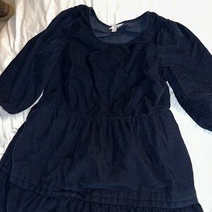 Time and Tru Navy Long Sleeve Dress